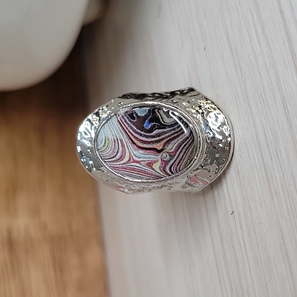 FORDITE BOLD BOHO STATEMENT RING - Picture 3 of 9